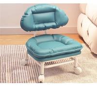 Sedia universale con schienale a rotelle, comodo sgabello basso, multiuso, ideale per cambiare le scarpe, con mobilità e supporto