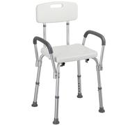 Sedia Vasca Bagno con Braccioli Altezza Regolabile in Alluminio Sedile Media