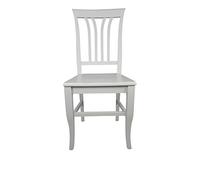 Sedia Victoria, in Legno Massello, Varie Sedute e Colori, ORDINE MINIMO 2 PEZZI (Laccata Bianca, Massello)