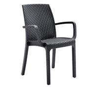 Sedia VIRGINIA o INDIANA In Simil Rattan Design Impilabile Made In Italy