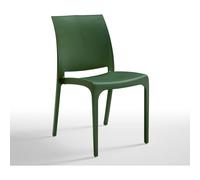 Sedia Volga in Polipropilene cm 46x54x80 h VERDE