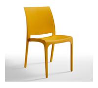 Sedia Volga in Polipropilene ESTERNO ED INTERNO - GIARDINO cm 46x54x80 h SENAPE