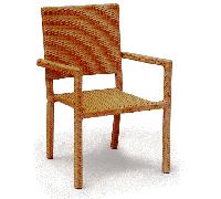 SEDIA WICKER VINTAGE CHIC COLONIALE BAR RISTORANTI ALBERGHI CONTRACT MIN. 4 PZ