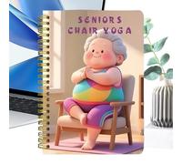 Sedia yoga per anziani, quaderno per esercizi per anziani, guida agli esercizi per principianti, uomini, donne, anziani, uso quotidiano, casa, vita sana