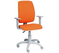 SEDIAOFFICE Paris - Sedia da Ufficio Ergonomica Posturale, Sedia Scrivania Regolabile in: Altezza, Braccioli e Schienale, Poltrona Ufficio Made in Italy (Ruote Base, Nero Tessuto)