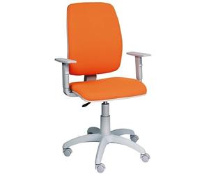 SEDIAOFFICE Paris - Sedia da Ufficio Ergonomica Posturale, Sedia Scrivania Regolabile in: Altezza, Braccioli e Schienale, Poltrona Ufficio Made in Italy (Ruote Base, Azzurro Ecopelle)