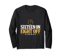 Sedici su Otto Fuori Lineman Overtime Doppio Lineman Lineman Maglia a Manica