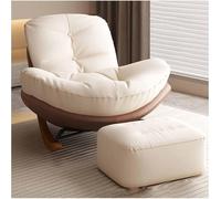 Sedie A Dondolo Sedia A Dondolo Morbida con Design del Poggiapiedi Comoda Sedia A Dondolo Imbottita Glider Rocker Divano da Soggiorno Sedia A Dondolo Reclinabile, Rocking Chair-a