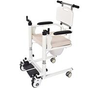 Sedie a rotelle da bagno, sedia per il trasferimento del paziente Ascensore per il paziente seduto Sedia da bagno per disabili per disabili Ascensore per pazienti multifunzione Facile trasferimento