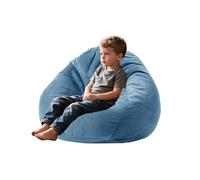 Sedie a sacco con rivestimento in velluto a coste rimovibile, in memory foam, per bambini/adulti, con imbottitura, rotondo, soffice, per soggiorno e camera da letto