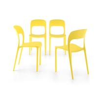 Sedie Amanda, Set da 4, Giallo