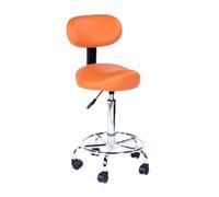 Sedie con sgabelli a sella con schienale girevole idraulico adatte for l'uso in uffici domestici, saloni di bellezza e studi di trucco(Orange)