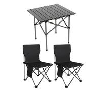 Sedie Da Campeggio Con Tavolo,Tavolo Da Picnic Leggero E 2 Sedie Per Trekking | Set Pieghevole Oxford Impermeabile Per Escursionismo, Picnic E Pesca Arredo Esterno