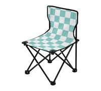 Sedie da concerto da viaggio per adulti verde e bianco americano plaid sedie zaino per adulti con borsa per il trasporto