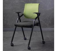 Sedie da conferenza ergonomiche per ufficio e allenamento, poltrone pieghevoli impilabili in rete con ruote, ideali per casa, scuola e sale d'attesa