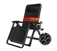 Sedie da giardino oversize reclinabili per persone pesanti patio terrazza sedie da prato con portabicchieri sedia a sdraio portatile Zero Gravity sedia supporto 200 kg A colore: B (colore: A) (B)