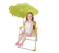 Sedie da giardino per bambini, mini sedia con ombrellone, sedie a sdraio portatili, motivo leone, leggera, portatile, resistente per campeggio, spiaggia,