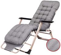 Sedie da giardino pieghevoli regolabili con cuscini, sedie da campeggio reclinabili per esterni, per terrazza, patio, piscina, spiaggia, cortile, supporta 179,6 kg (colore blu)