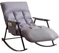 Sedie da Giardino Sedie A Dondolo Soggiorno Camera da Letto Mobili da Giardino All'aperto con Bracciolo Intimo Borsa Portaoggetti Sedia Comoda per Camera da Letto con Regol, Green, One Size