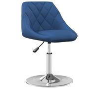 Sedie da Pranzo Girevoli 4 pz Blu in VellutoPoltrona reclinabile relax