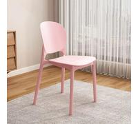 Sedie da pranzo impilabili leggere in plastica con schienale, sgabelli ergonomici antiscivolo per cucina e ufficio, perfette per la casa e gli spazi di lavoro, design moderno