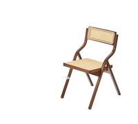 Sedie da pranzo in bambù naturale per famiglie, sgabelli pieghevoli moderni in resina intrecciata, mobili eleganti per soggiorno e sala da pranzo, arredamento versatile per la casa (stile 1)
