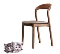 Sedie da pranzo in legno massiccio sedie da cucina con carico forti con gambe robuste, ideali per ristoranti, soggiorno e spazi di studio marrone 81 * 43 * 46cm