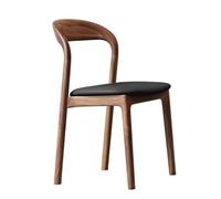 Sedie da pranzo in legno massiccio sedie da cucina con carico forti con gambe robuste, ideali per ristoranti, soggiorno e spazi di studio nero 81 * 43 * 46cm