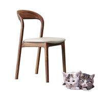 Sedie da pranzo in legno massiccio sedie da cucina con carico forti con gambe robuste, ideali per ristoranti, soggiorno e spazi di studio bianco 81 * 43 * 46cm
