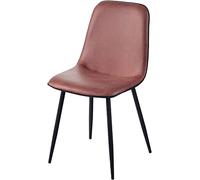 Sedie da pranzo moderne verde chiaro, seduta imbottita in tessuto tecnico e robuste gambe in metallo, eleganti sedie laterali per il tempo libero per sala da pranzo (confezione da 1)