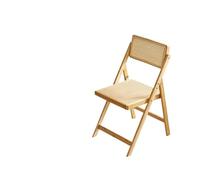 Sedie da pranzo per famiglie, schienale in bambù naturale, sgabello in rattan intrecciato in resina, pieghevole, mobili moderni per soggiorno e sala da pranzo, arredamento elegante per la casa