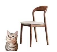 Sedie da pranzo per sedie in legno da cucina con forti gambe in legno massiccio bianco 81 * 43 * 46cm