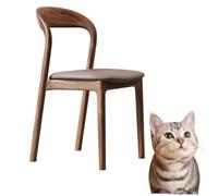 Sedie da pranzo per sedie in legno da cucina con forti gambe in legno massiccio marrone 81 * 43 * 46cm
