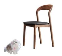 Sedie da pranzo per sedie in legno da cucina con forti gambe in legno massiccio nero 81 * 43 * 46cm