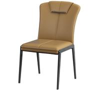 Sedie da pranzo ricoperte con le gambe del metallo, sedie laterali moderne della metà del secolo per il salone e la sala di ricevimento