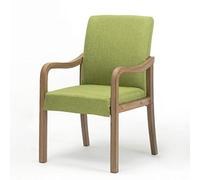 Sedie da pranzo ricoperte contemporanee di legno con le braccia Khaki di colore della reception dell'ospite che mette a sedere la soluzione elegante e comoda per la casa e l'ufficio