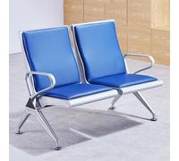 Sedie da Sala D'attesa for Ufficio a 2 Posti, Panca da Sala D'attesa con Schienale Alto e Braccioli, Sedia for Visitatori e Ospiti con Telaio in Acciaio Laminato a Freddo, for Aeroporti, Mercati(Blue)
