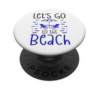 Sedie da spiaggia estive Andiamo in spiaggia PopSockets PopGrip Adesivo