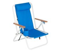 Sedie Da Spiaggia Zaino: Zaino Poltrona Pieghevole | Sedile Reclinato Con Portabicchieri | Sedia Da Campeggio Reclinabile | Sedia Da Campeggio Portatile All'aperto Da Campeggio, Viaggio, Picnic