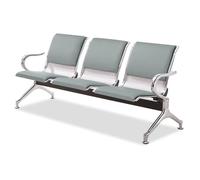 Sedie della reception dell'aeroporto, banco della sala d'attesa di 3 Seat con le braccia, disposizione dei posti a sedere dell'ospite del cuoio dell'unità di elaborazione per l'ufficio, l'ospedale, la