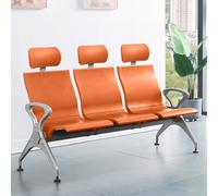 Sedie della sala d'attesa della reception degli ospiti, banco dell'ufficio di 3-Seat con la struttura d'acciaio laminata a freddo per le aree di attesa dell'ospedale dell'aeroporto del salone