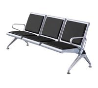 Sedie della sala d'attesa di 3 Seater, banco della struttura del metallo con i braccioli per l'aeroporto, l'ospedale, l'ingresso dell'ufficio