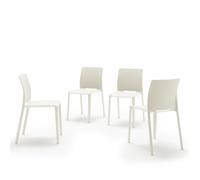 Sedie Emma, Set da 4, Bianco