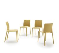Sedie Emma, Set da 4, Giallo Senape