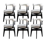 Sedie ergonomiche con braccioli e funzione girevole, per sala da pranzo, salotto, ufficio e toletta