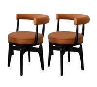 Sedie ergonomiche con braccioli e funzione girevole, per sala da pranzo, salotto, ufficio e toletta