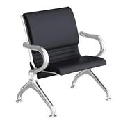 Sedie ergonomiche della sala d'attesa con i braccioli e la disposizione dei posti a sedere del banco per l'ufficio, il salone, l'aeroporto e le aree ospiti dell'ospedale