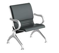 Sedie ergonomiche della sala d'attesa con i braccioli e la disposizione dei posti a sedere del banco per l'ufficio, il salone, l'aeroporto e le aree ospiti dell'ospedale