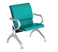 Sedie ergonomiche della sala d'attesa con i braccioli e la disposizione dei posti a sedere del banco per l'ufficio, il salone, l'aeroporto e le aree ospiti dell'ospedale