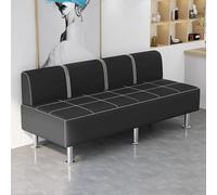 Sedie For Reception Da Ufficio, Panche For Sala D'attesa, Adatte For Cliniche, Aeroporti, Ospedali, Parrucchieri, Saloni, Istituti Di Bellezza E Banche(Black,66.9x21.7in)